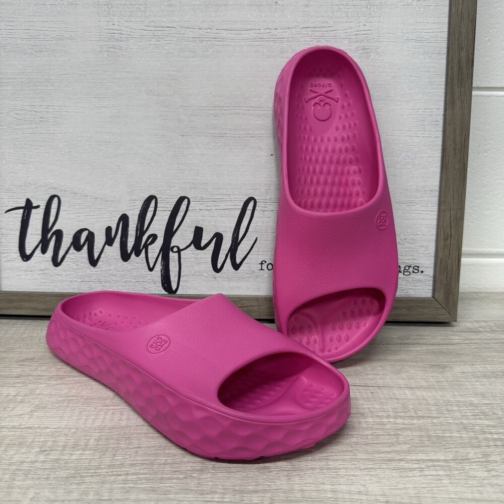 G/FORE G Slide Sandals Pink EVA Comfort Slip On Men 11 Women 13